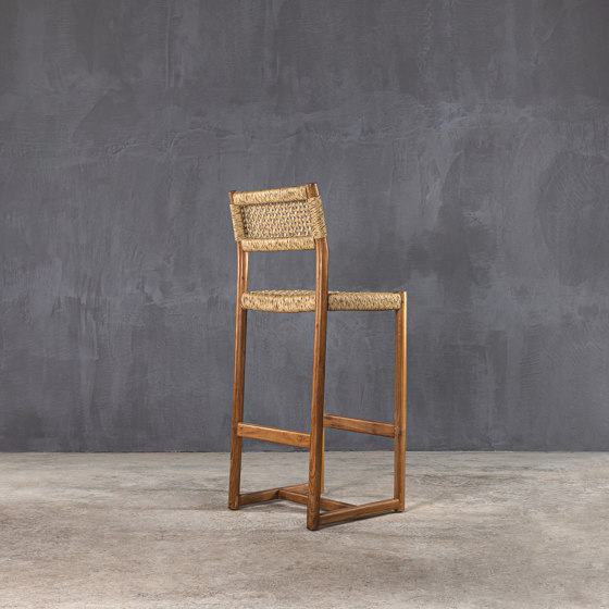 Kanso | Rette 72 Barstool Reclaimed Teak | Sgabelli bancone | Set Collection