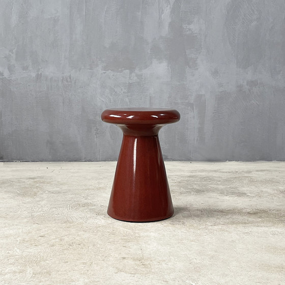 Brutal | Glazed Red 38 Side Table | Beistelltische | Set Collection