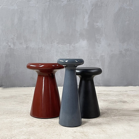 Brutal | Glazed Red 38 Side Table | Beistelltische | Set Collection