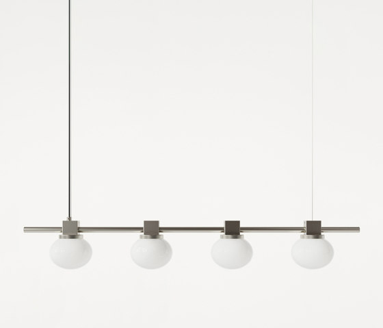 Ovoid pendant light | Stainless Steal | Quadruple | Lampade sospensione | Frama