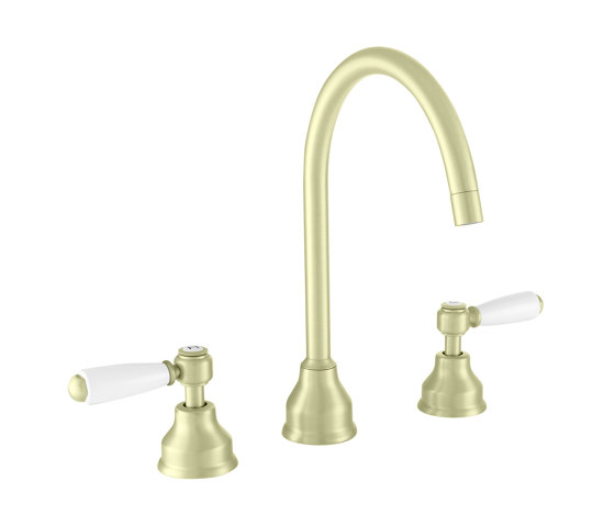 Classic | 3 Hole Deck Mounted Basin Mixer | Wash basin taps | BAGNODESIGN