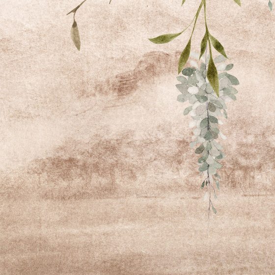 Brouillard de Fleurs Terre | Wall coverings / wallpapers | k'moor