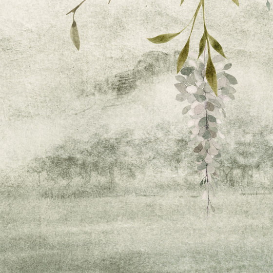 Brouillard de Fleurs Verde | Wall coverings / wallpapers | k'moor