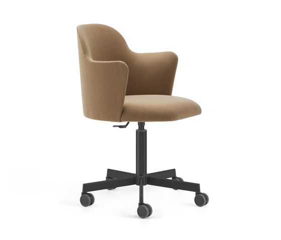 Aleta chair - five casters base with armrest | Stühle | viccarbe