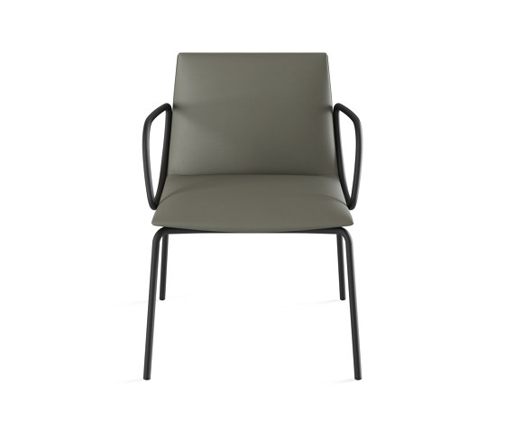 Noha chair with four metal legs | Sedie | viccarbe