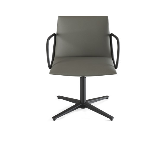 Noha chair with flat swivel base | Chaises | viccarbe