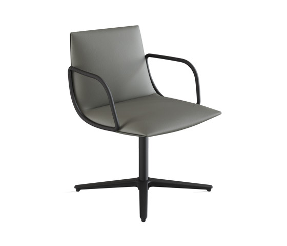 Noha chair with flat swivel base | Sedie | viccarbe