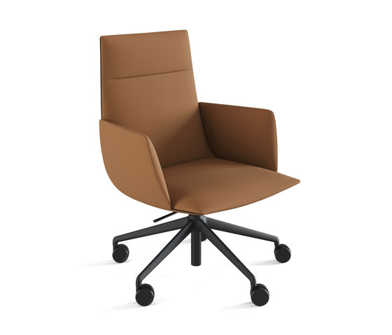 Silla Noha Executive con base cinco ruedas de nylon | Sillas | viccarbe