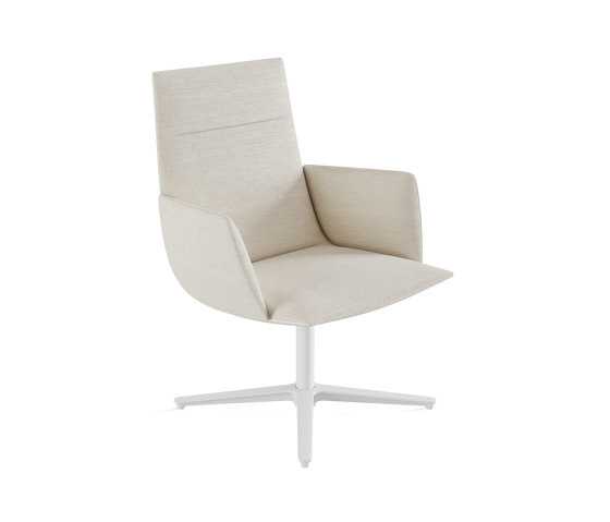 Noha Executive lounge chair with upholstered armrest | Chaises | viccarbe