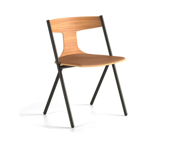 Quadra chair with cushion | Chaises | viccarbe