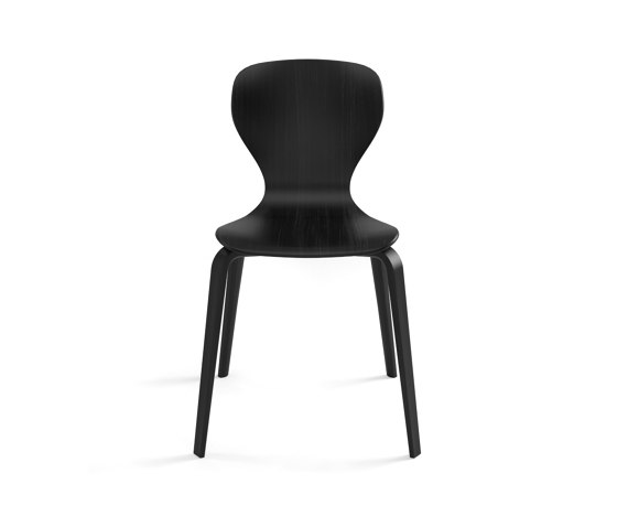 Ears chair - four upholstered wooden legs base | Chaises | viccarbe