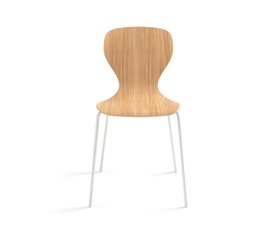 Ears chair - four metal legs base | Chaises | viccarbe