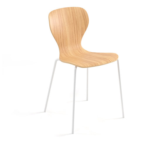 Ears chair - four metal legs base | Sedie | viccarbe