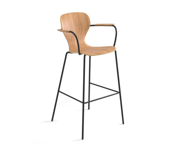 Ears stool - bar height stained | Tabourets de bar | viccarbe