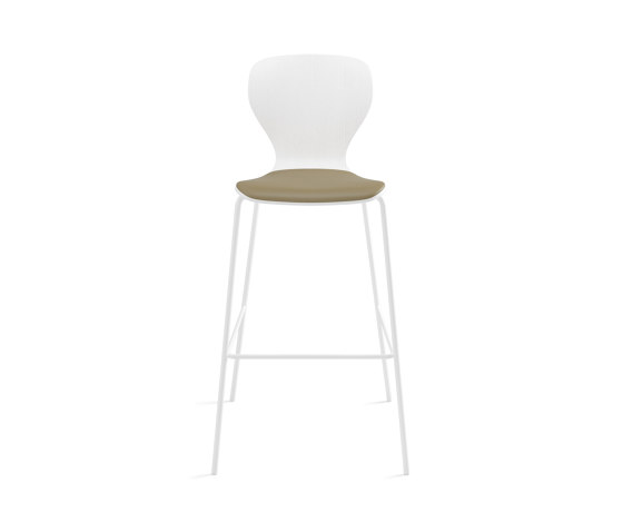 Ears stool - bar height stained with cushion | Tabourets de bar | viccarbe