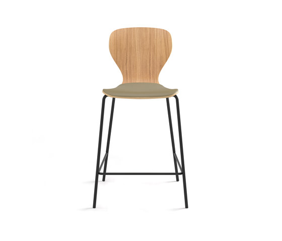 Ears stool - counter height smooth upholstered | Tabourets de bar | viccarbe