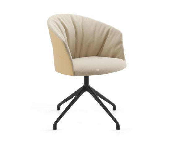 Copa chair - pyramid swivel base & soft upholstery | Sedie | viccarbe