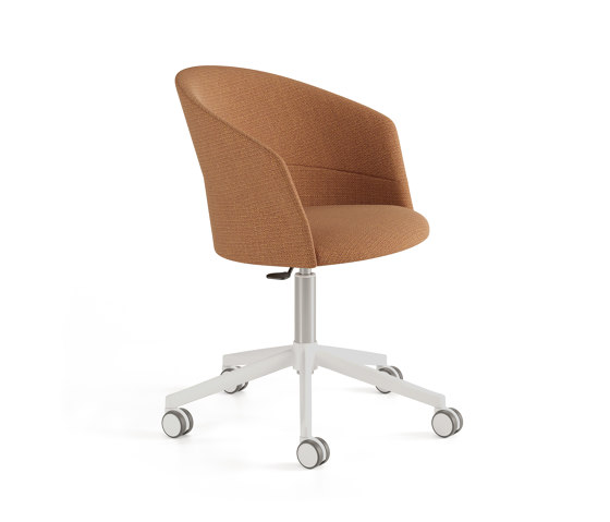 Copa chair - five casters base & smooth upholstery | Chairs | viccarbe