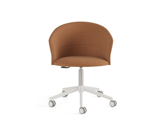 Copa chair - five casters base & smooth upholstery | Sedie | viccarbe