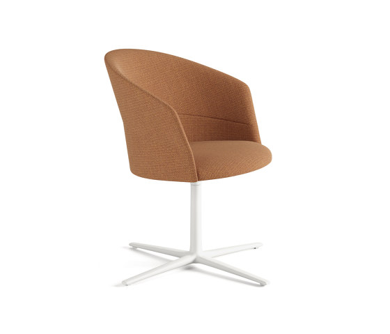 Copa chair - flat swivel base & smooth upholstery | Chairs | viccarbe