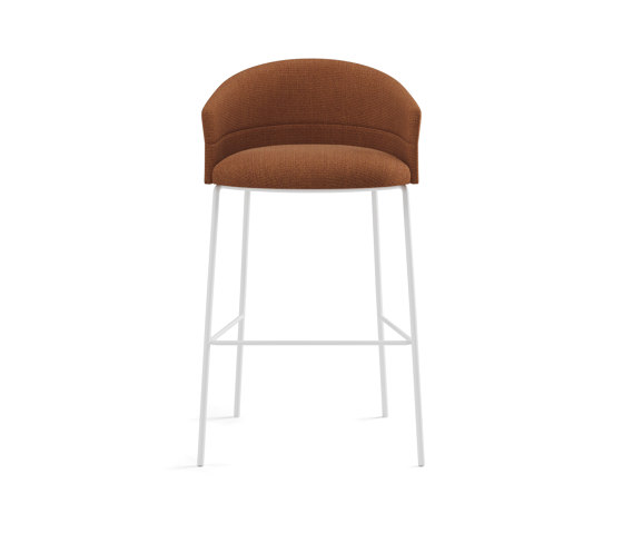 Copa stool - fixed base bar height smooth upholstery | Tabourets de bar | viccarbe