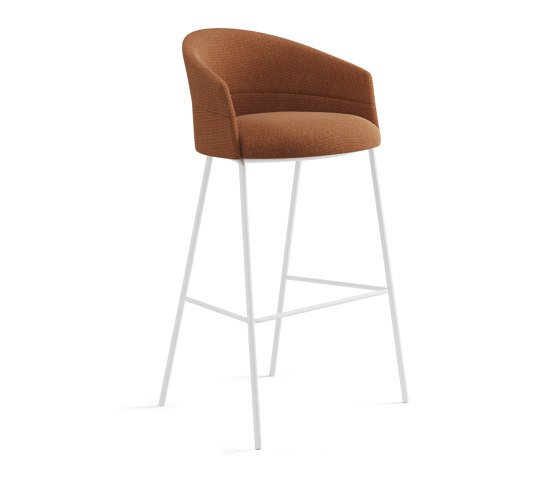 Copa stool - fixed base bar height smooth upholstery | Tabourets de bar | viccarbe