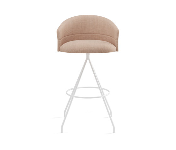 Copa stool - swivel base bar height smooth upholstery | Tabourets de bar | viccarbe