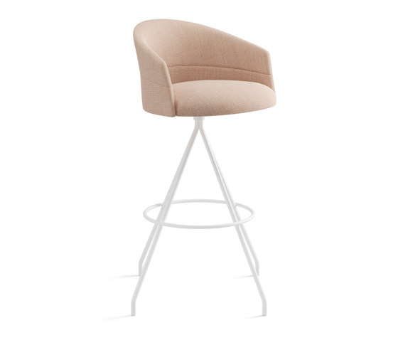 Copa stool - swivel base bar height smooth upholstery | Tabourets de bar | viccarbe