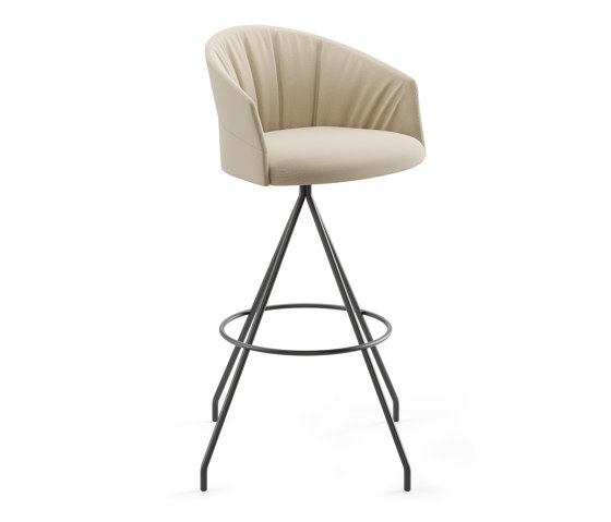 Copa stool - swivel base bar height soft upholstery | Tabourets de bar | viccarbe