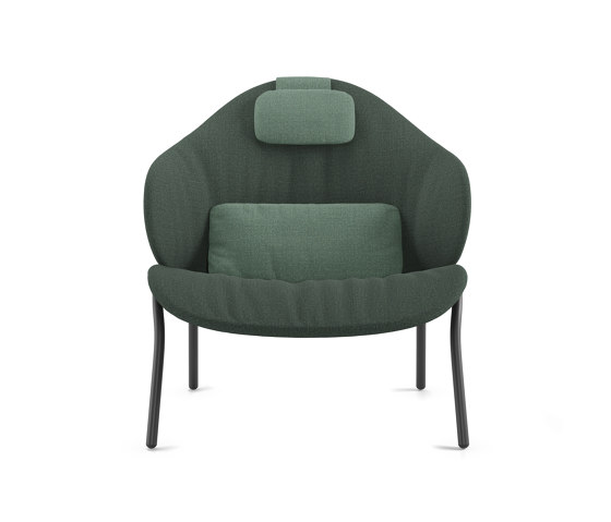 Funda Bold lounge chair with headrest & cushion | Fauteuils | viccarbe