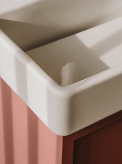 Tura | Vanity unit | Light terracota | Wash basins | Roca