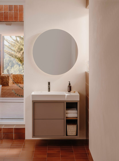 Tura | Vanity unit | Light noble grey | Lavabos | Roca