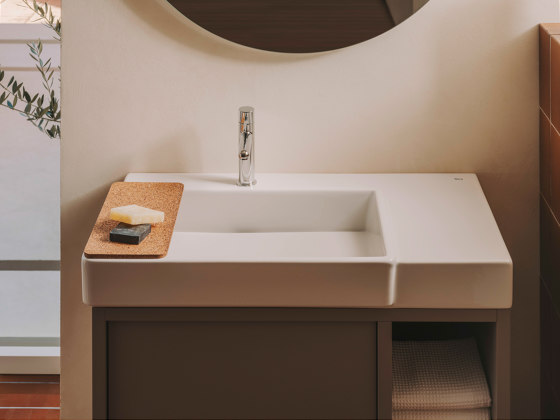 Tura | Vanity unit | Light noble grey | Wash basins | Roca