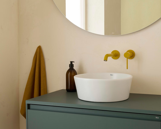 Nu | Basin faucet | Honey yellow | Wash basin taps | Roca