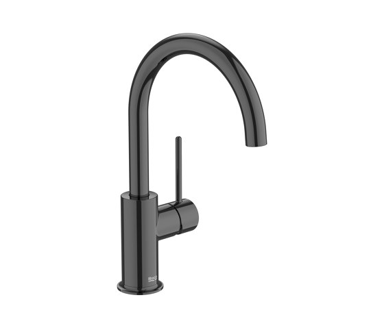 Nu | Basin faucet | Titanium black | Rubinetteria lavabi | Roca