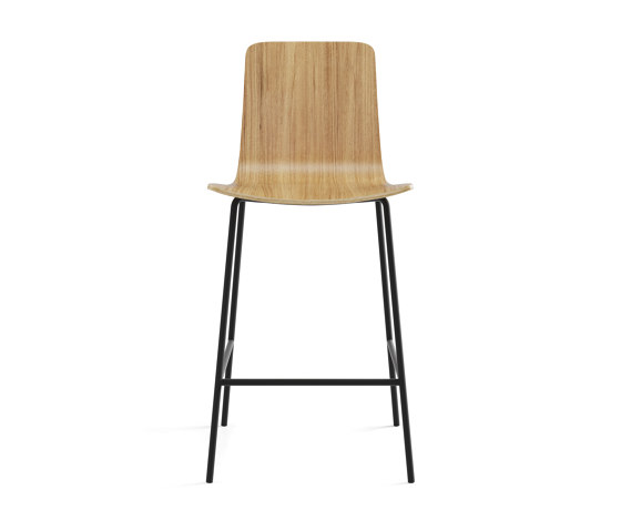 Klip stool - fixed base counter height & stained seat | Sgabelli bancone | viccarbe