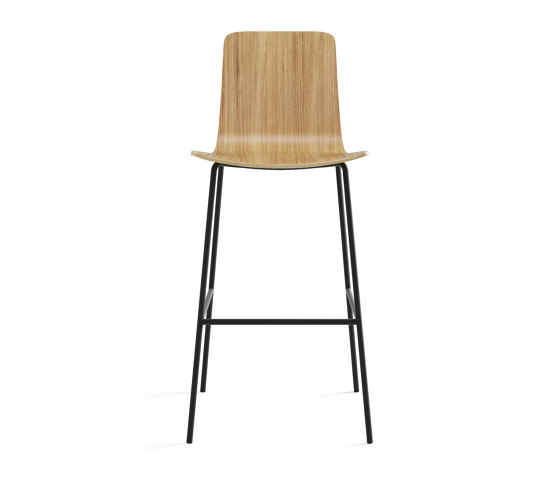 Klip stool - fixed base bar height & stained seat | Sgabelli bancone | viccarbe