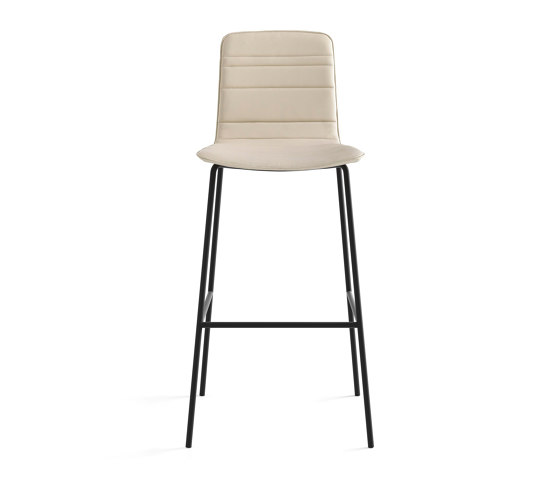 Klip stool - fixed base bar height & lined upholstery | Tabourets de bar | viccarbe