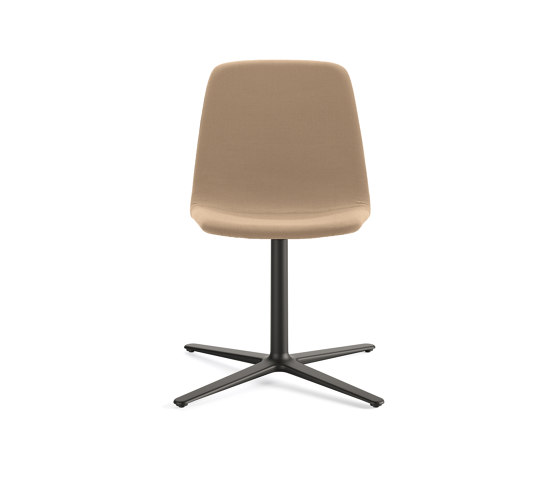 Maarten chair - flat swivel base & smooth upholstery | Stühle | viccarbe