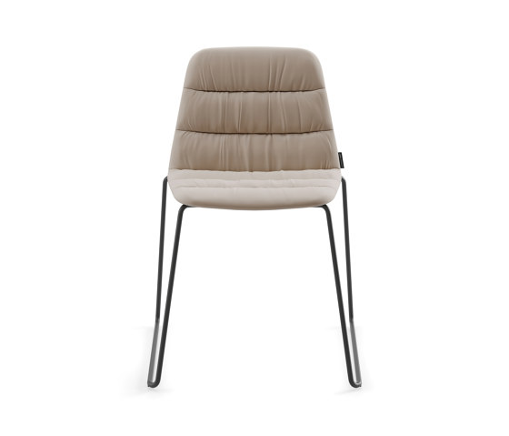 Maarten chair - sled base & soft upholstery | Sedie | viccarbe