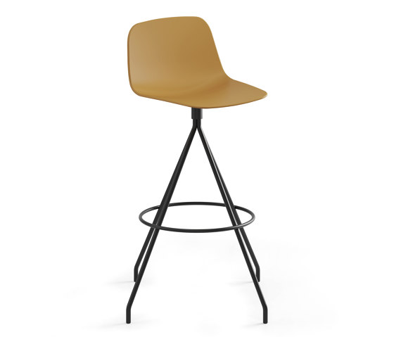 Maarten Plastic stool - swivel base bar height | Bar stools | viccarbe