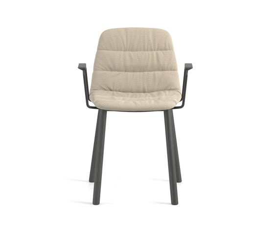 Maarten chair - four upholstered legs base & soft upholstery | Chaises | viccarbe