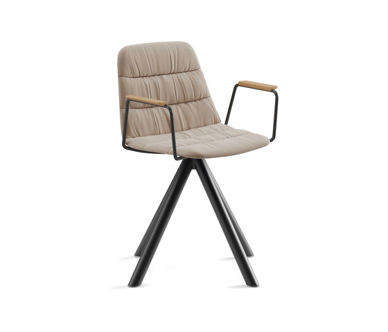 Maarten chair - swivel base & soft upholstery | Sedie | viccarbe