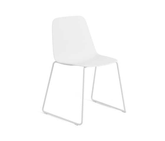 Maarten Plastic chair - sled base | Chairs | viccarbe