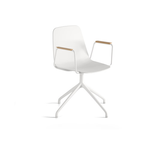 Maarten Plastic chair - pyramid swivel base | Sedie | viccarbe