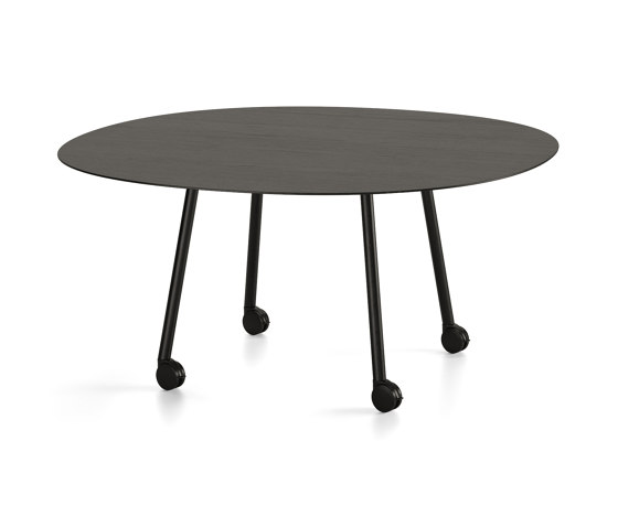 Maarten table D160 with casters | Esstische | viccarbe