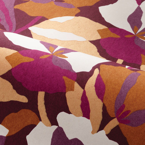 AMARYLLIS POURPRE/AMBRE | Wall coverings / wallpapers | Casamance