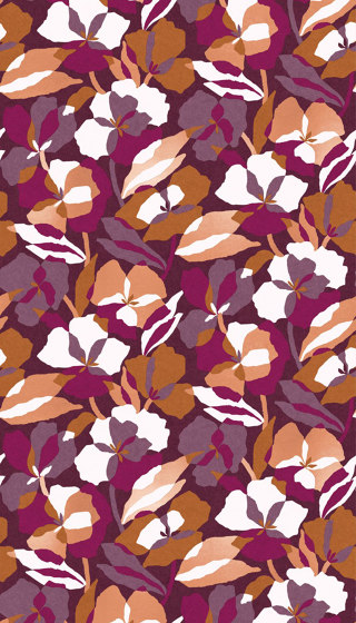 AMARYLLIS POURPRE/AMBRE | Wall coverings / wallpapers | Casamance