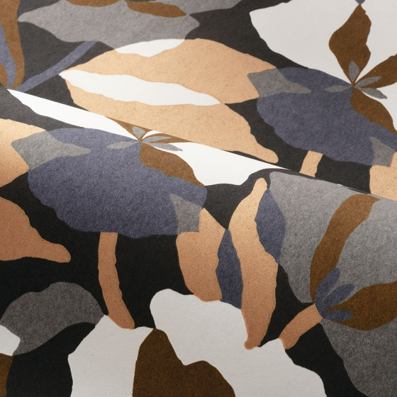 AMARYLLIS PÉTROLE/MULTICO | Wall coverings / wallpapers | Casamance