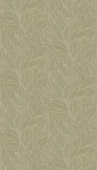 HOSTA SAUGE/DORÉ | Wall coverings / wallpapers | Casamance